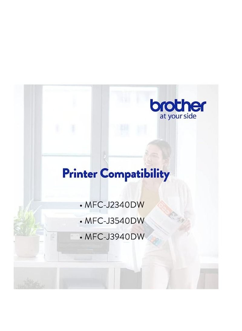 brother Brother Genuine LC472Y Yellow Printer Ink Cartridge, Prints up to 550 pages  - Image 3