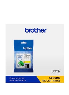 brother Brother Genuine LC472Y Yellow Printer Ink Cartridge, Prints up to 550 pages  - Image 2