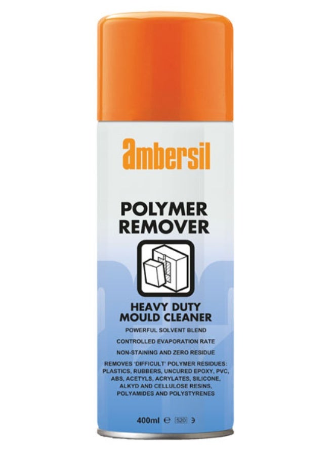 امبيرسيل AMBERSIL Polymer Remover 400ML منظف القوالب شديد التحمل – مزيل ترسبات البوليمر - Image 1