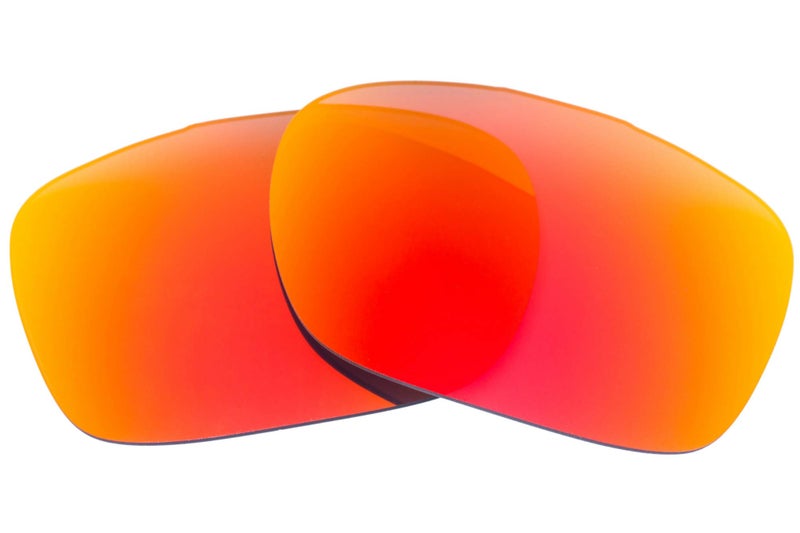 LenzFlip Polarized Replacement Lenses for Oakley TwoFace OO9189 - Crafted in USA - Grey Polarized with Red Mirror - Image 1