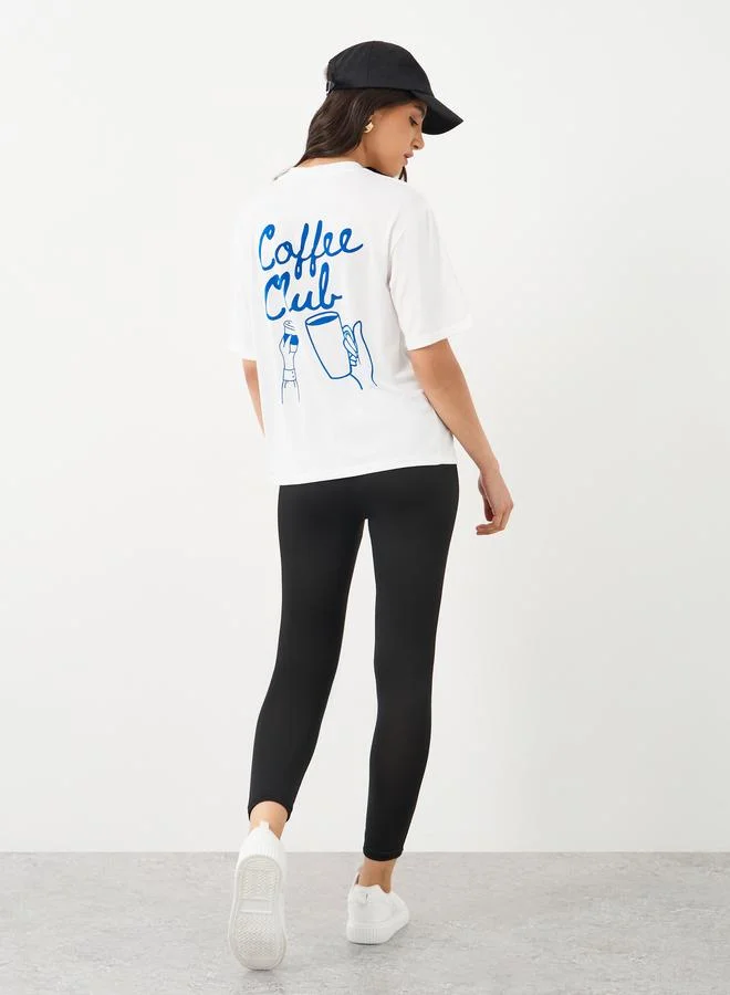 Take Two Take Two Back Graphic Print T-Shirt and Leggings Co-Ords