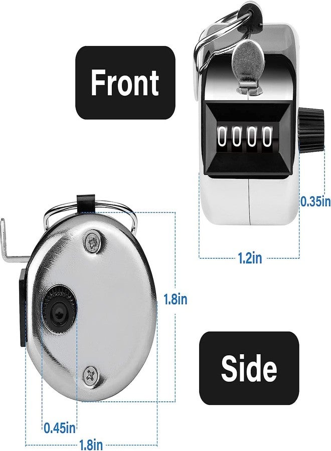 Worison Metal Handheld Tally Counter 4-Digit, 2pc Set - Image 5