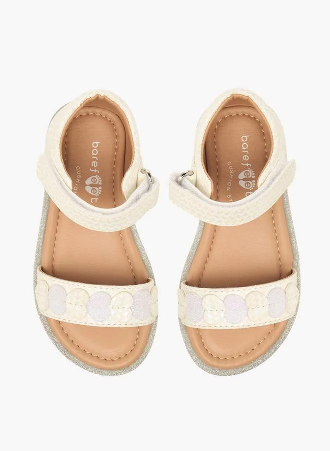 بيرفيت Girls Hook & Loop Strap Sandals