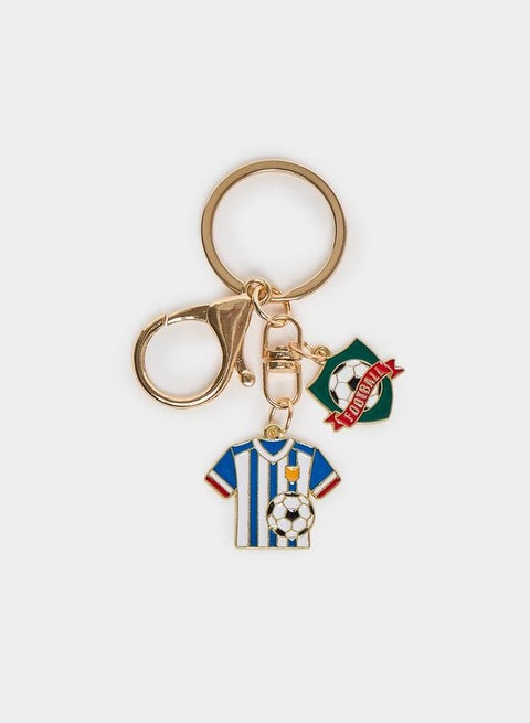Football Keychain with Hook