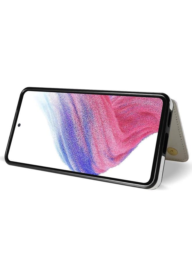 S-TOP Case For Samsung Galaxy A52 4G / 5G / A52s 5G Rhombic Dual Buckle Card Slots Phone Case with Lanyard - Image 5