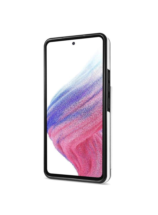 S-TOP Case For Samsung Galaxy A52 4G / 5G / A52s 5G Rhombic Dual Buckle Card Slots Phone Case with Lanyard - Image 3