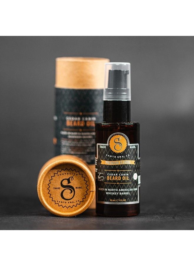 SUAVECITO Premium Blends Beard Oil Leavein Beard Conditioner For Softening Hair Hydrating Skin Eliminating Beard Dandruff Healthy Beard Growth Cedar Cabin Fragrance 1 Oz  - Image 3