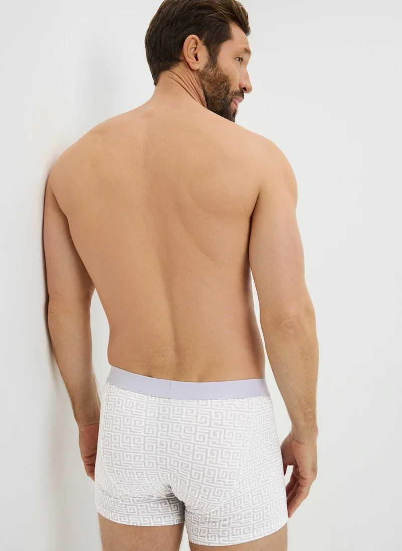 ماتلان عبوات من  بوكسرات معدنية مطبوعة هندسية متعددة الألوان