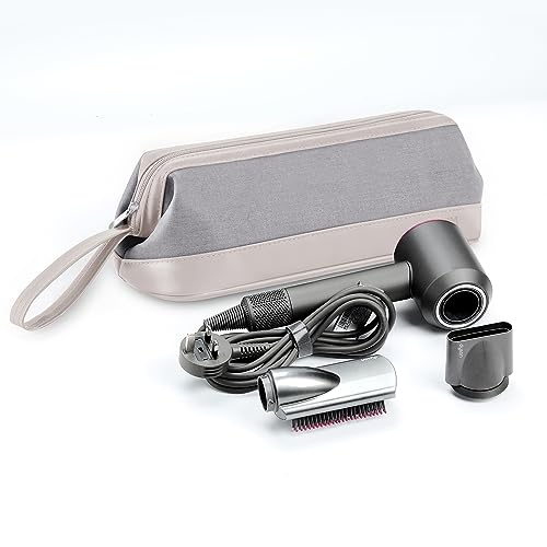 BUBM Travel Case for Dyson Airwrap Styler/Shark Flexstyle,Portable Carrying Case for Dyson Supersonic Hair Dryer,Waterproof Anti-Scratch Dustproof Protection Organizer Travel Storage Bag (Light Gray) - Image 5