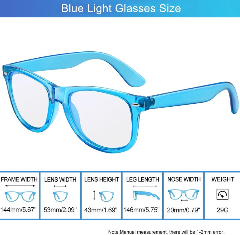 Joopin Repeated use resistant selected material Blue Light Glasses for Women Men Eyeglasses Square Frame Computer Gaming UV Blocking Filter Anti Blue Ray Screen Photochromic Sunglasses Trendy widespread design - Image 4