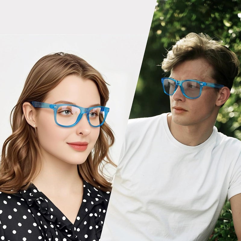 Joopin Repeated use resistant selected material Blue Light Glasses for Women Men Eyeglasses Square Frame Computer Gaming UV Blocking Filter Anti Blue Ray Screen Photochromic Sunglasses Trendy widespread design - Image 2