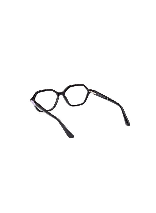 جس نظارة طبية بشكل جيومتريك للبنات بأذرع من الأسيتات GU9234  مقاس 46 - أسود - Image 3
