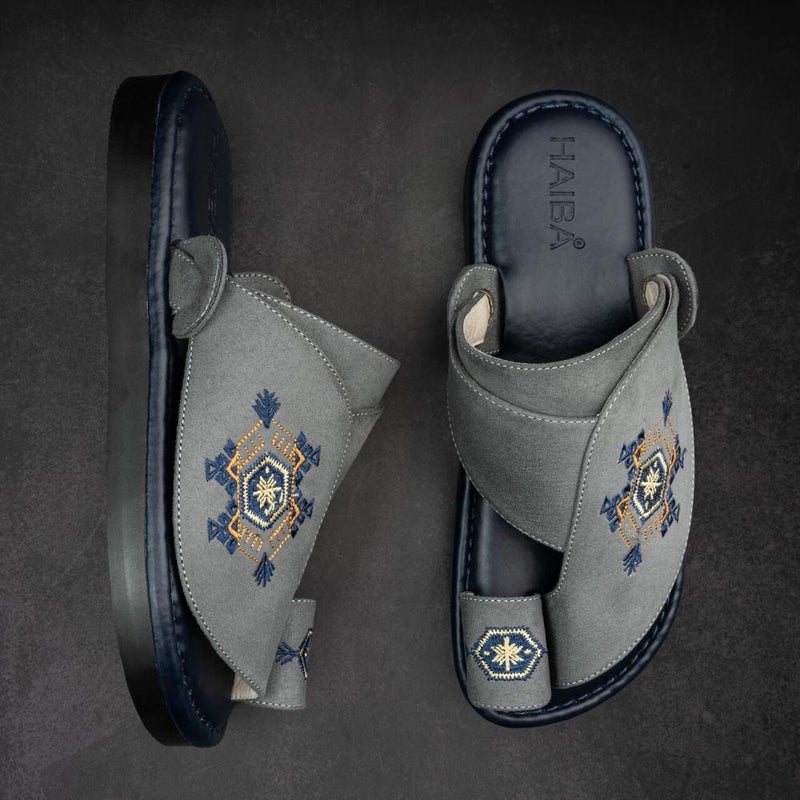 Arabic Sharqi Sandals | Grey | Sandals Traditional footwear - Image 2