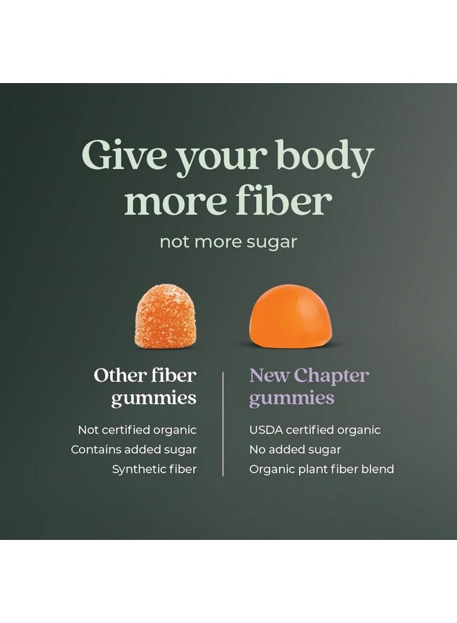 نيو تشابتر حلوى جيلاتينية من الألياف العضوية من نيو تشابتر للبالغين، حتى 8 جرام من الألياف النباتية الحيوية لصحة الجهاز الهضمي، نباتية، غير معدلة وراثيًا، عضوية معتمدة من وزارة الزراعة الأمريكية، خالية من الغلوتين، بنكهة الحمضيات والتوت، 60 قطعة - Image 3