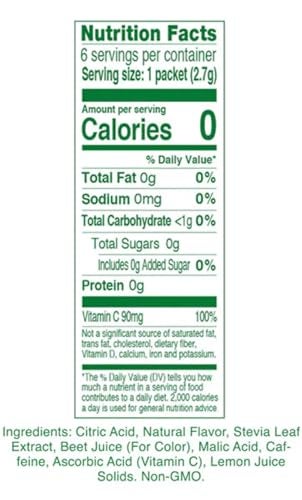 True Citrus True Lemon (Energy Drinks) Wild Cherry Cranberry & Wild Blackberry Pomegranate 2 boxes EACH flavor (4 boxes total), 24ct instant powdered drink mix packets total, by True Citrus, 2.7 Gram (Pack of 24) - Image 3