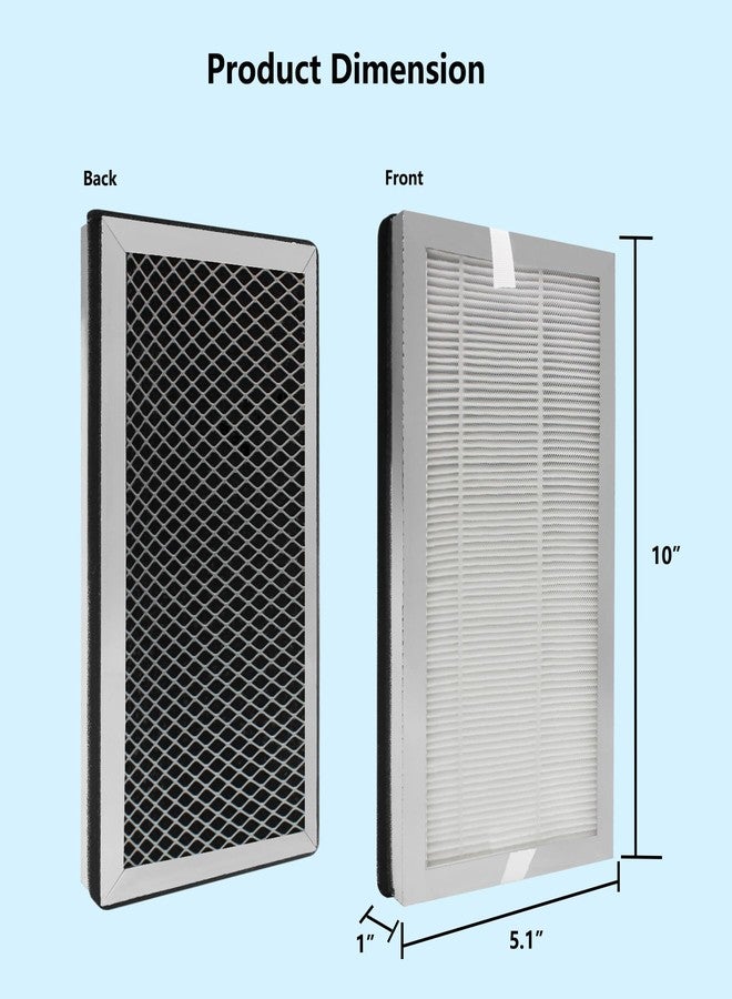 BesReyDa 2 Pack MA Series 15 Replacement Filter Compatible with MA Series 15 Air Purifier, 3-in-1 True HEPA H13 Filtration, Composed of Fine Pre-Filter, H13 True HEPA, Activated Carbon Filter - Image 5