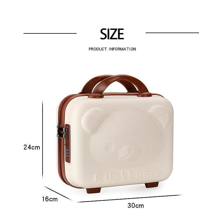 TRADY Makeup Luggage Bag Cosmetic Travel Case Portable Lightweight Waterproof Beauty Case Makeup Zipper Toiletry Vanity Cosmetic Bag for Women Girl - Image 2