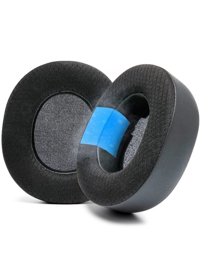 KISSUN Nova Pro Wireless - Hybrid Fabric Cooling Gel Replacement Earpads For Steelseries Arctis Nova Pro Wireless , Improved Durability, Thickness & Sound Isolation | Black - Image 1