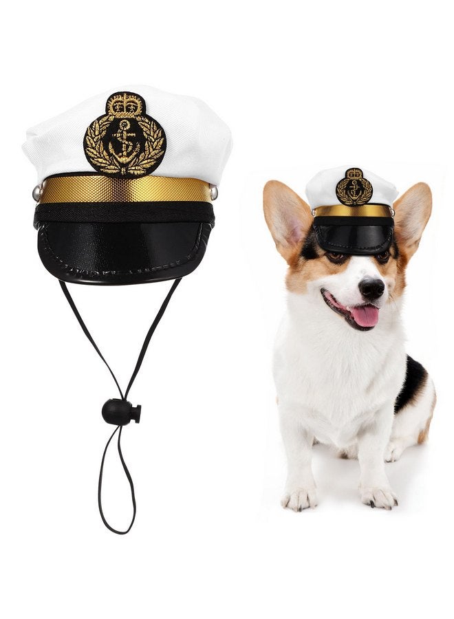 BESPORTBLE Nautical Sailor Cap for Pets Dog Captain Hat - Ideal for Dog Cosplay Costumes - Captain Cosplay Hat for Dog Cat Puppy for Cosplay Halloween Outfits - Image 1