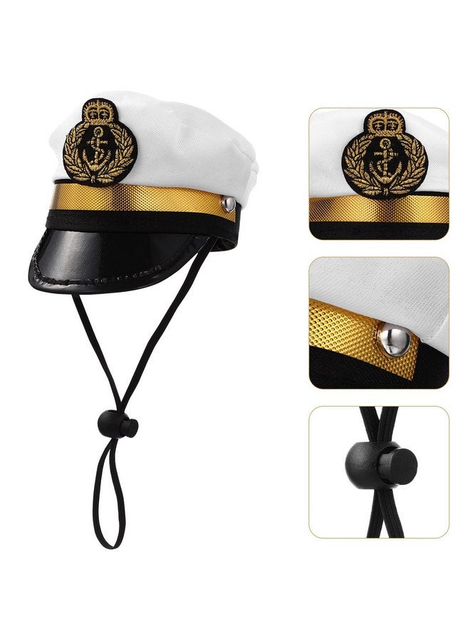 BESPORTBLE Nautical Sailor Cap for Pets Dog Captain Hat - Ideal for Dog Cosplay Costumes - Captain Cosplay Hat for Dog Cat Puppy for Cosplay Halloween Outfits - Image 4