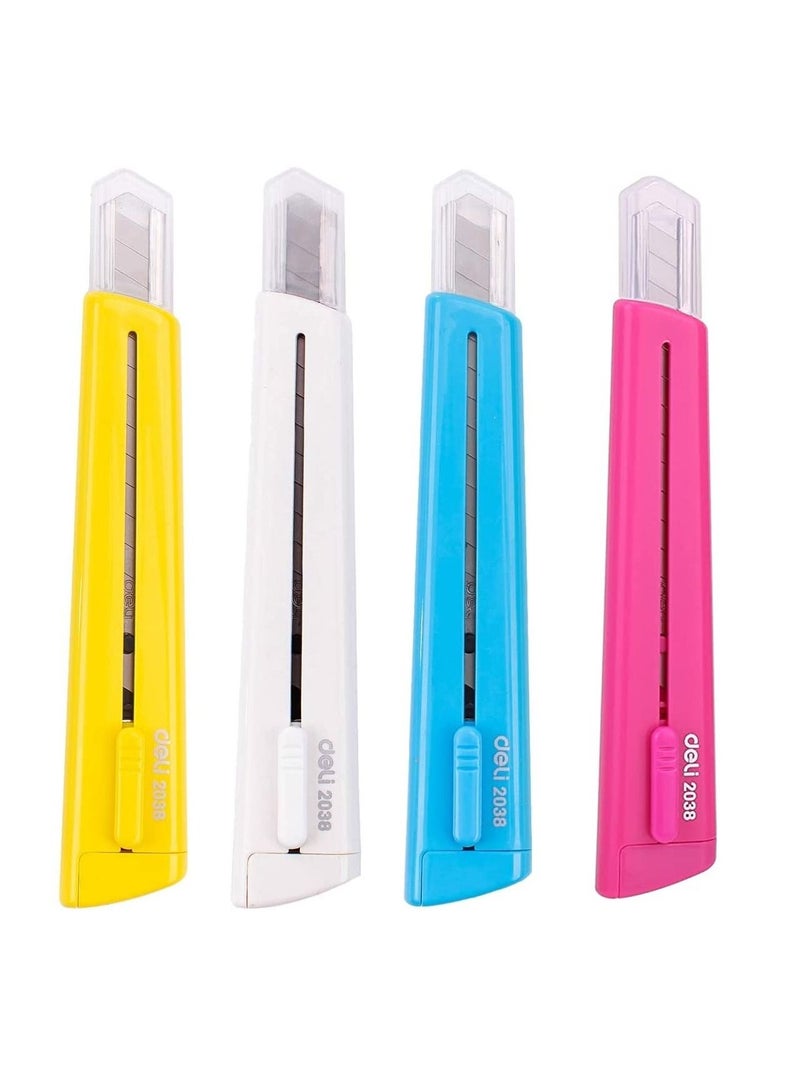 Deli سكين قطع متعددة الاستخدامات مكونة من 4 قطع مع عبوة من الشفرات - Image 2