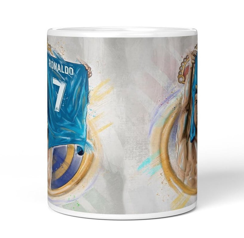 PrintingZone Compatible Print with Ronaldo Mug CR7 Printed Cup Microwave Safe Ceramic Coffee Mug 350ml Pack of 1NDM175 - Image 4
