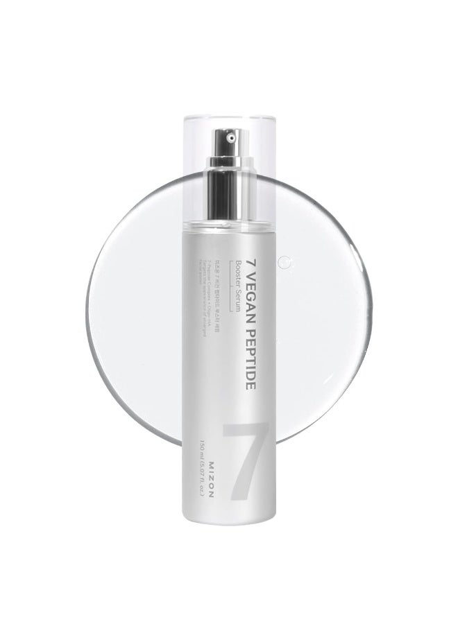 MIZON 7 Vegan Peptide Booster Serum Korean Anti-Aging Face Serum with Niacinamide & Hyaluronic Acid Hydrating Firming & Smoothing Skincare for Fine Lines & Skin Repair – 150 ml - Image 1