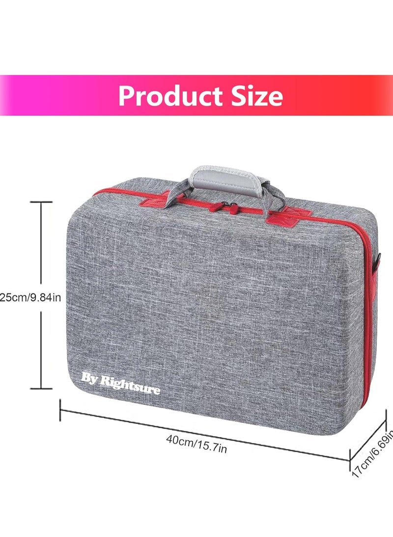 Rightsure PS5 Slim Carrying Case, PS5 Slim Game Storage Bag, EVA Travel Bag Handbag Compatible - Image 4