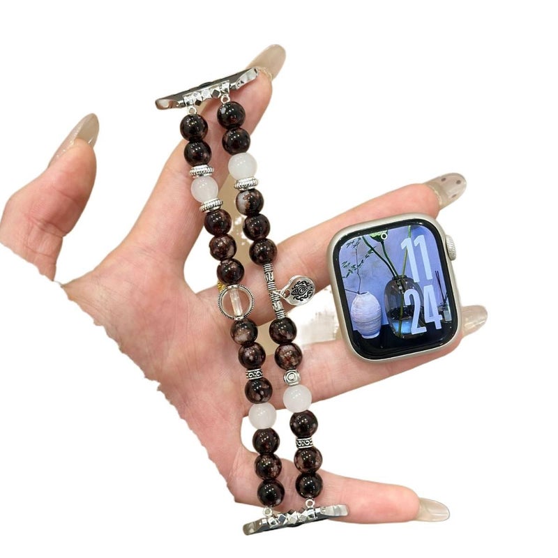13-13.50cm Resin Bracelet Strap Smartwatch Band Compatible with Apple Watch with Adjustable Fit Replacement Strap for Daily Wear - Image 4