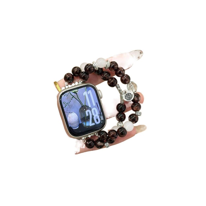 13-13.50cm Resin Bracelet Strap Smartwatch Band Compatible with Apple Watch with Adjustable Fit Replacement Strap for Daily Wear - Image 1