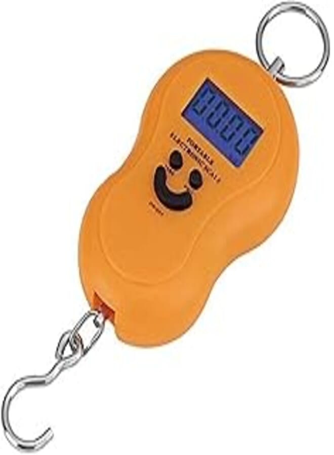 Ozone Household Kitchen Scale Mini Portable Pocket Spring - Orange, 20g-40kg