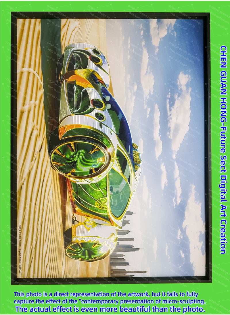 Painting - "CAR 015" by CHEN GUAN HONG: Future Sect Digital Art Creation, Sci-Fi Modern Artistic Design, Contemporary Presentation of Micro-Sculpting. This work is currently available exclusively on Platform "Noon";The following themes are related to the works: Artwork,Decorative Painting ,Modern Artwork,Abstract Paintings,Wall Art ,Interior Decoration,Home Decor,Classic Decor,Custom Painting,Office design,Commercial design,Model home design,Clubhouse interior design,Furniture design,Landscape design,Architecture design,Soft decoration,Molding,Villa design,Decorating,Interior Design,Residential Interior Design,Commercial Decorating,Budget-Friendly Decor Ideas,Modern Home Decor Trends,Vintage Decor Inspirations,Small Space Solutions,City-Specific Interior Designers,Tips for Maximizing Small Living Spaces,Latest Trends in Home Decor for 2025.