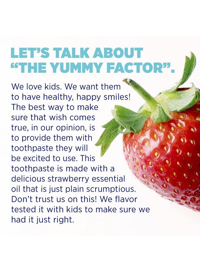 Lumineux Dentist Formulated Kids Toothpaste, Strawberry Flavor & Unicorn Approved - Certified Non-Toxic, Fluoride Free & SLS Free - 3.75 Oz - Image 2