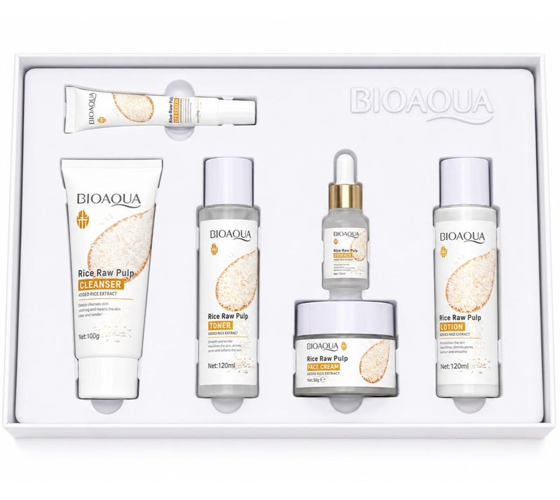 BIOAQUA Rice Raw Pulp Rejuvenating Moisturizing Six Piece - Image 5