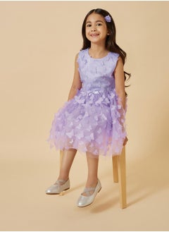 Styli Butterfly Appliques Sleeveless Dress  - Image 1