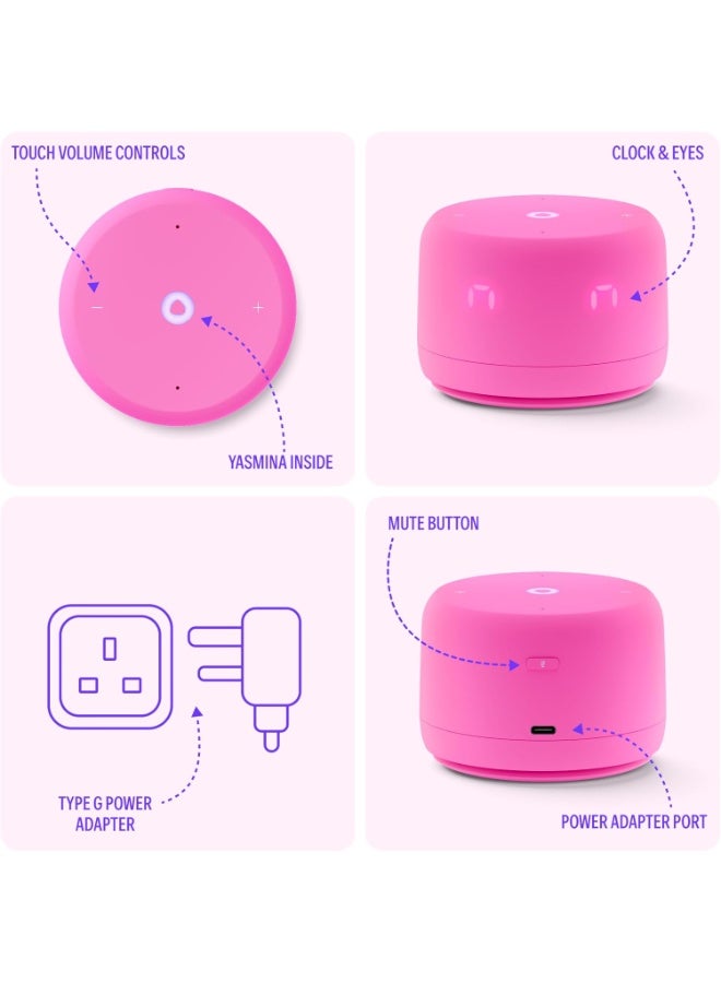 Yasmina Yango Yasmina Lite | Smart AI Speaker | Full Sound, Bold performance, Stereo Pairing | Speaks English & Arabic | YangoPlay unlimited Movies, Series, Music, Quran | Kids Teacher & Translato - Image 3