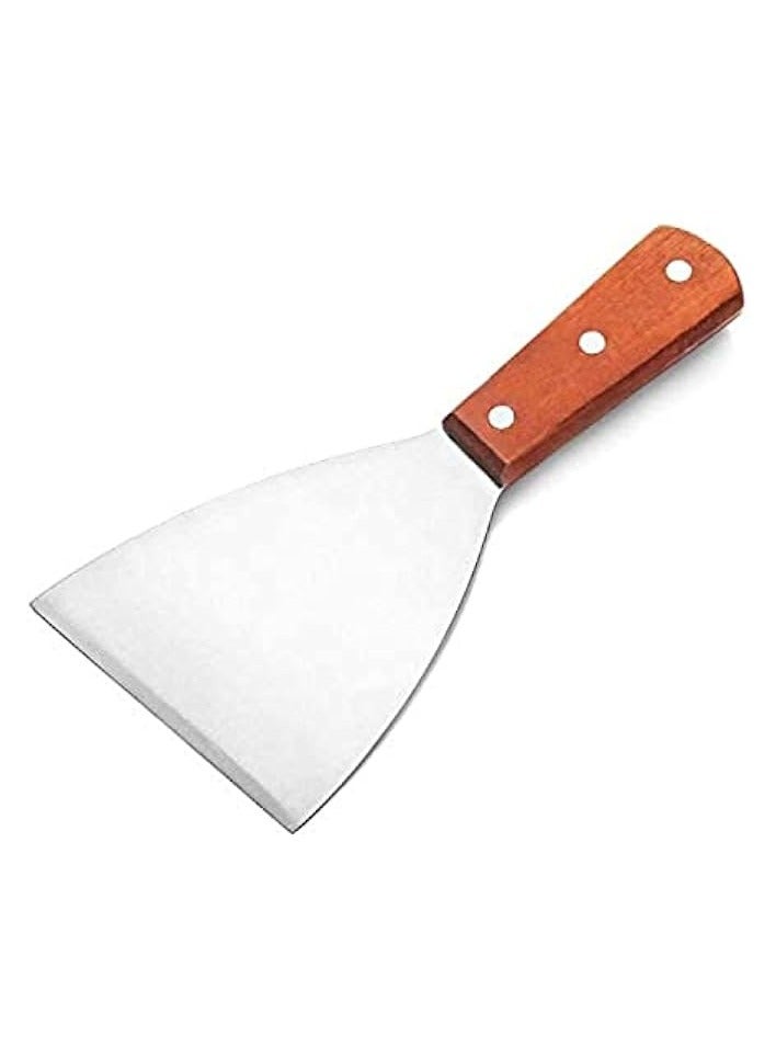 Green Tiger Grill Griddle Scraper Stainless Steel Commercial Grade 8 X 4in Teppanyaki - Image 2