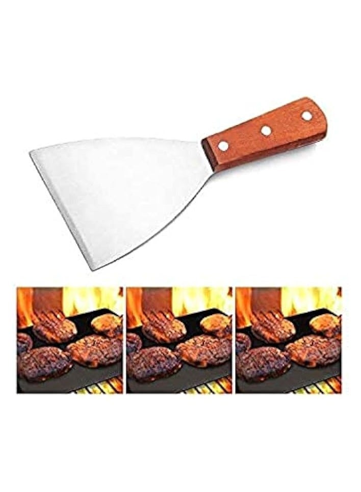 Green Tiger Grill Griddle Scraper Stainless Steel Commercial Grade 8 X 4in Teppanyaki - Image 3