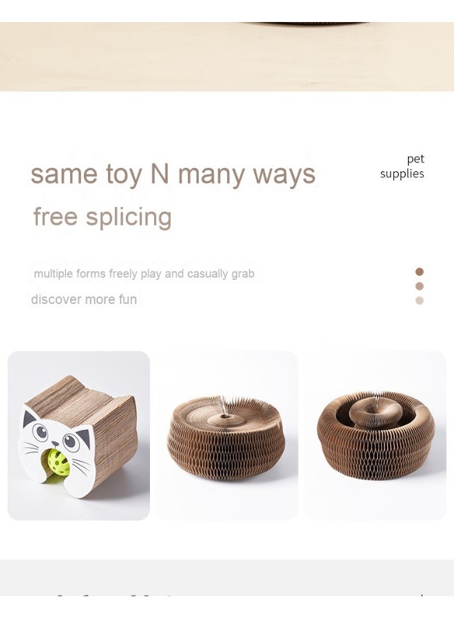 Anna Thickened Corrugated Cardboard Scratch Board for Cats - Durable Cat Claw Grinder Tool - Image 3