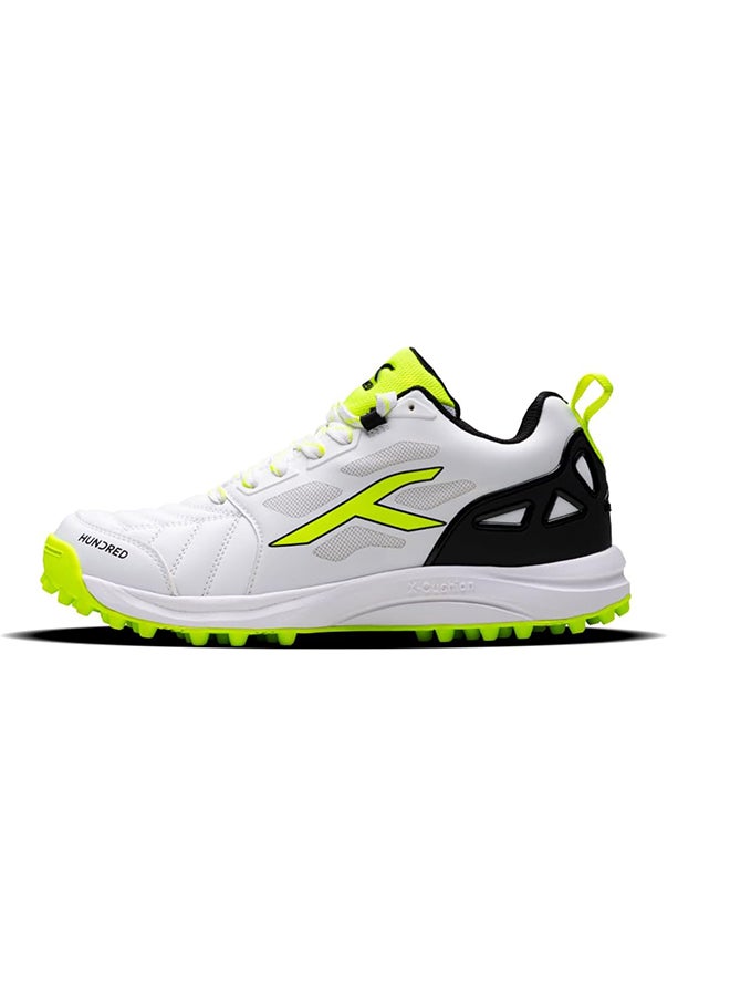 HUNDRED Terrafield-Cricket Shoes-White/Lime/Black -(Hkfs-4M026-3-11)  - Image 1