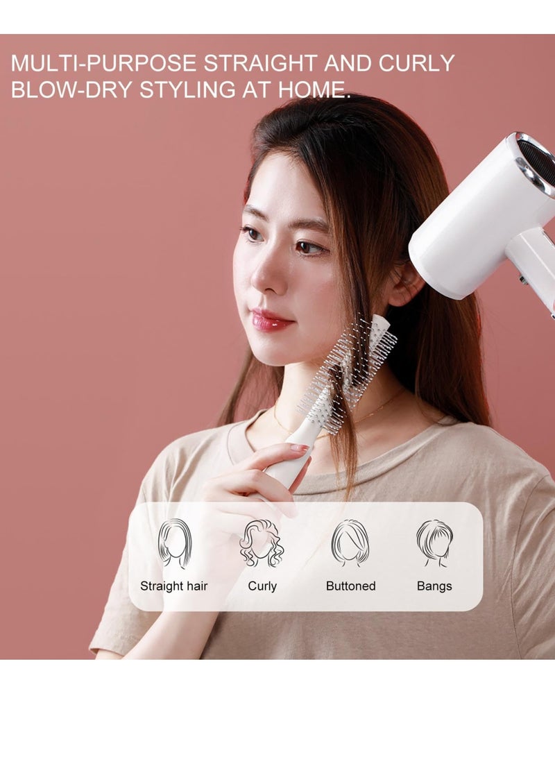 Excefore Curly Hair Brush with Prongs, Hollow Nylon Brush for Wet or Dry Hair, Organic Detangling Brush for Women, Men & Children, Ideal for Combing and Shaping, Perfect for Travel, Hair Salons - Image 3