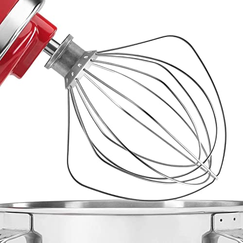 TIZZE KN256WW 6 QT Wire Whip Stainless Steel for KitchenAid Stand Mixer Accessory Replacement, Egg Cream Stirrer, Cakes Mayonnaise Whisk - Image 2