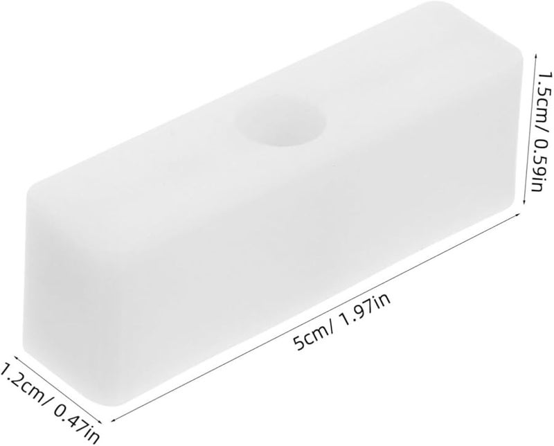 أقفال أمان النافذة البيضاء 10 قطع قضبان أمان متينة سهلة التركيب للمنزل - Image 3