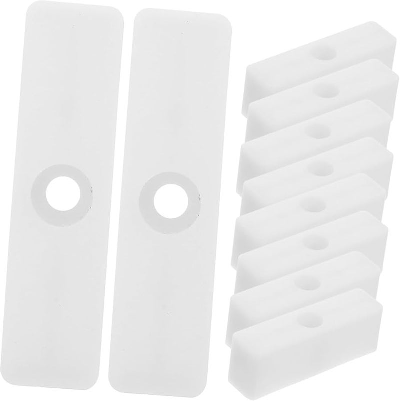 أقفال أمان النافذة البيضاء 10 قطع قضبان أمان متينة سهلة التركيب للمنزل - Image 1