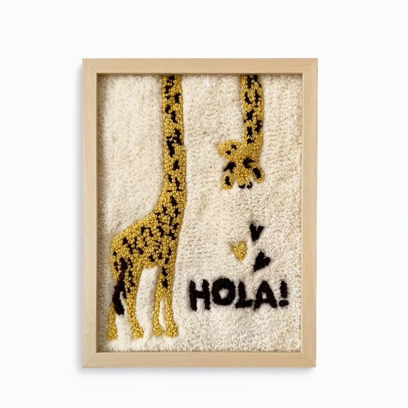 FILLE A FILLE Giraffe Tufted Artwork