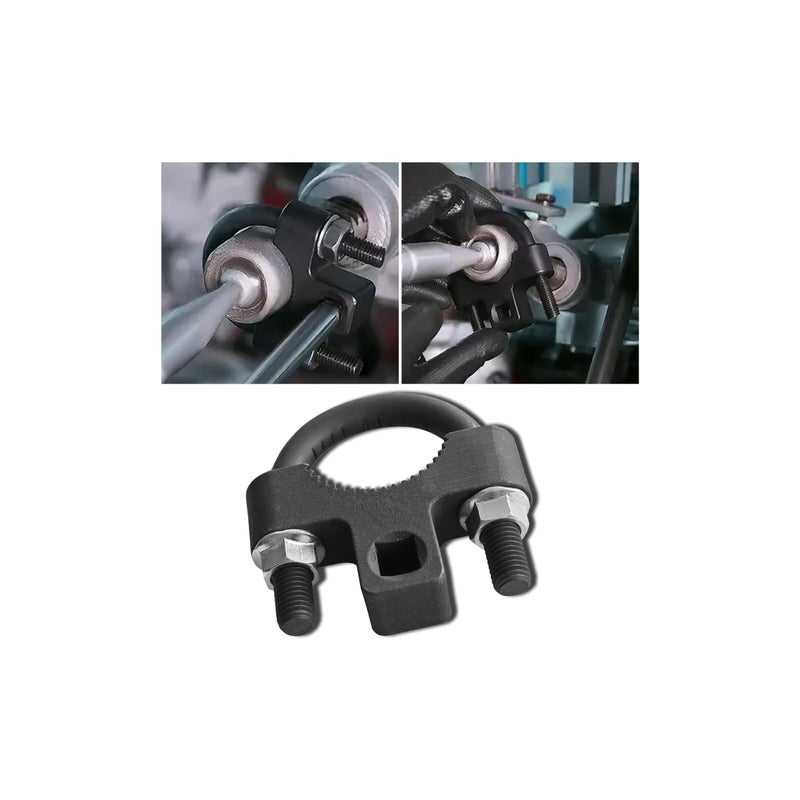 Couslcd Inner Tie Rod Removal Tool,with Non-Slip Teeth for Inner Tie Rod Removal and Installation Inner Tie Rod Tool Inner Tie Rod U-Wrench,3/8" Carbon Steel Inner Low Profile Tool for Car Chassis Rocker - Image 1
