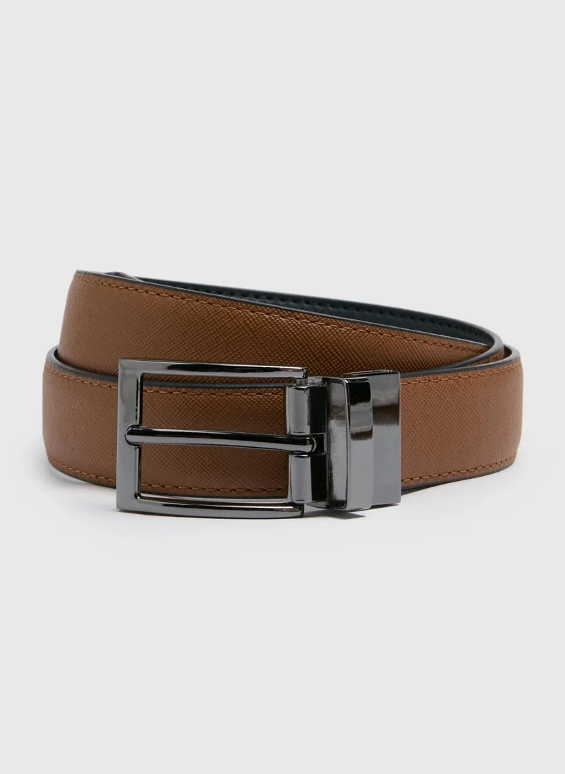 Matalan Tan Reversible Smart Belt