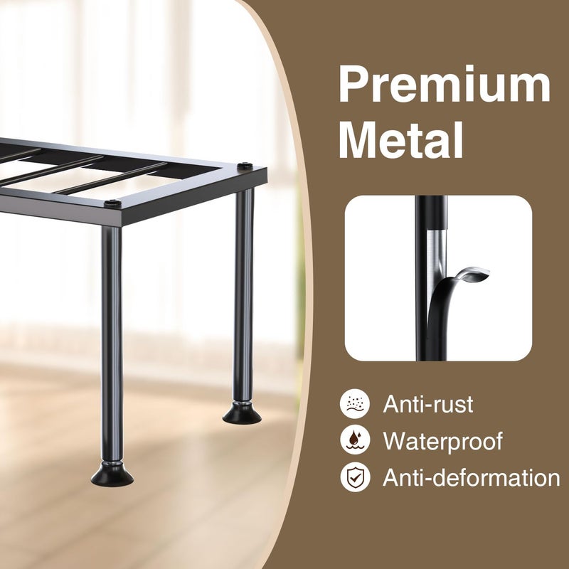 Josmimic 1 Tier Plant Stand: Ladder Plant Holder - Metal Flower Pot Stand - Heavy Duty Flower Rack for Living Room Patio Garden Corner Balcony and Courtyard. - Image 2
