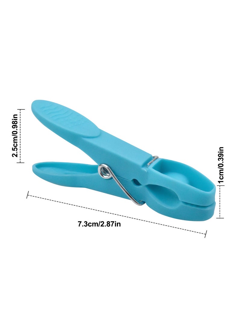 Clothespins 48-Pack Colorful Plastic Clothes Clips 7.3 cm, Ideal for Laundry, Sealing Clips  - Image 3