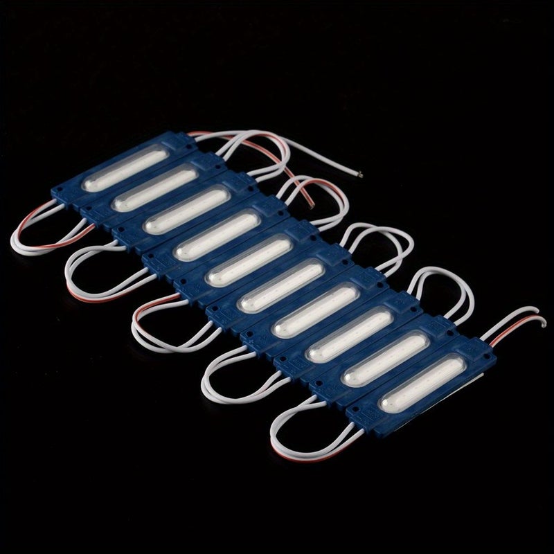 10Pcs 6LED COB 12V Super Bright Green LED Module Truck Side Marker Indicator Warning Light For Bus Lorry Trailer - Image 3
